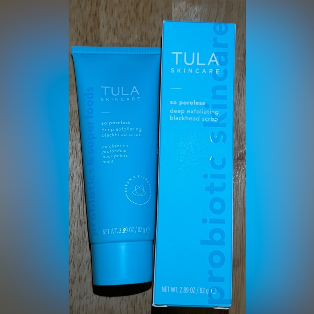 Tula skincare so poreless deep exfoliating blackhead scrub. New